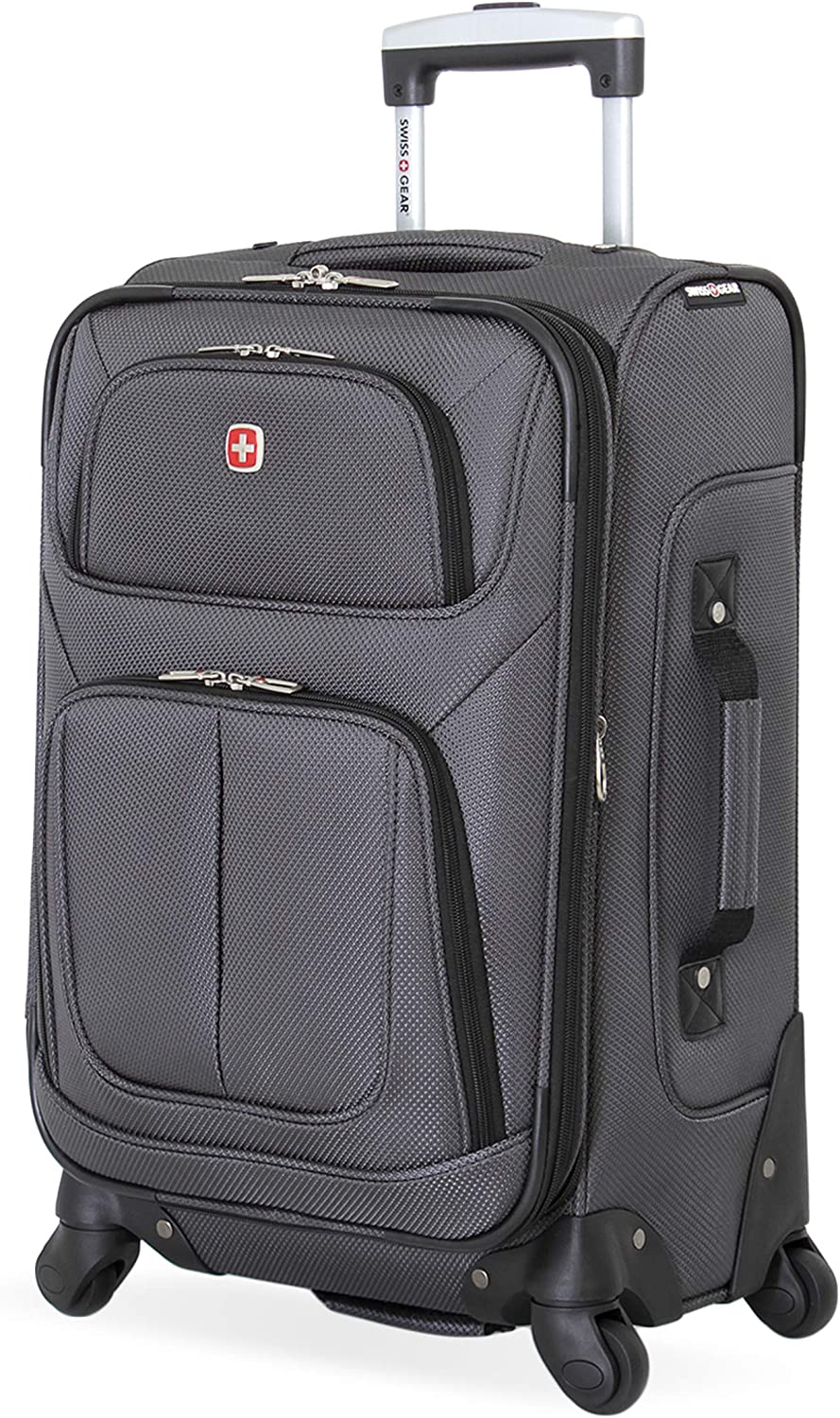 SwissGear Rolling Multidirectional Carry On Suitcase, 21-Inch