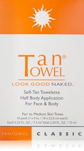 Tan Towel Classic Self-Tanning Towels, 10 Pack