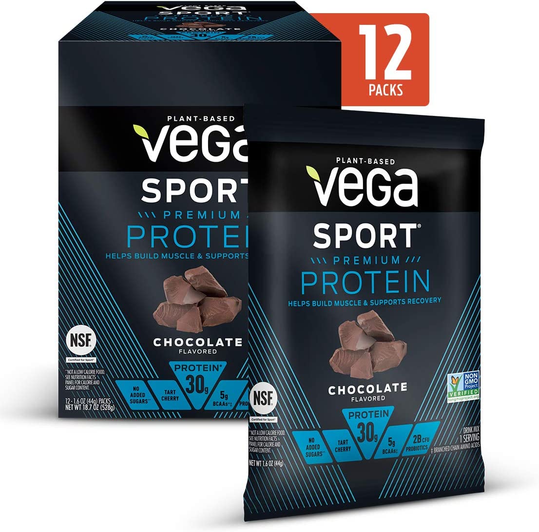 Vega Sport Muscle Building Sugar-Free Protein, Chocolate