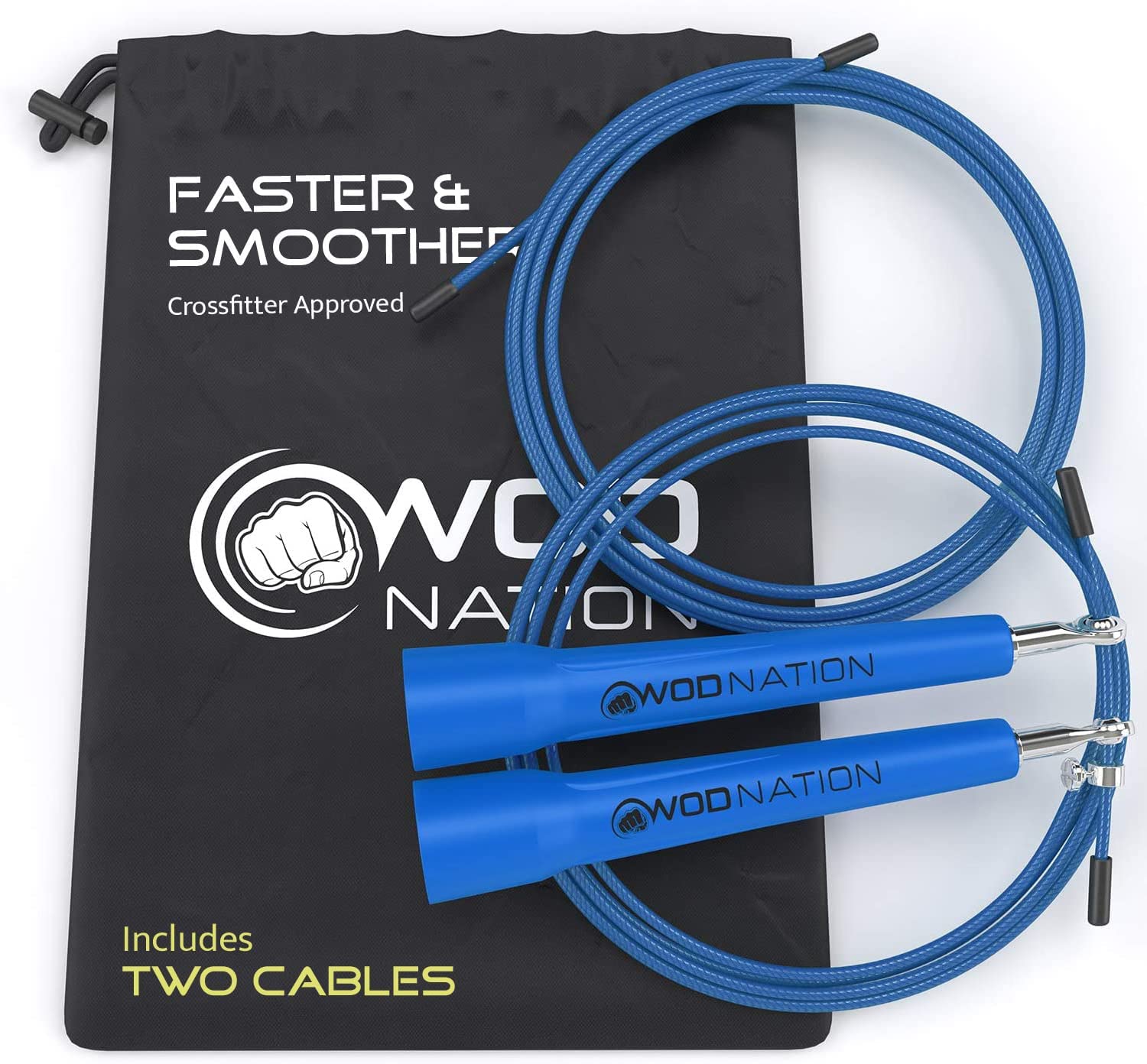 WOD Nation Steel Cable Speed Jump Rope