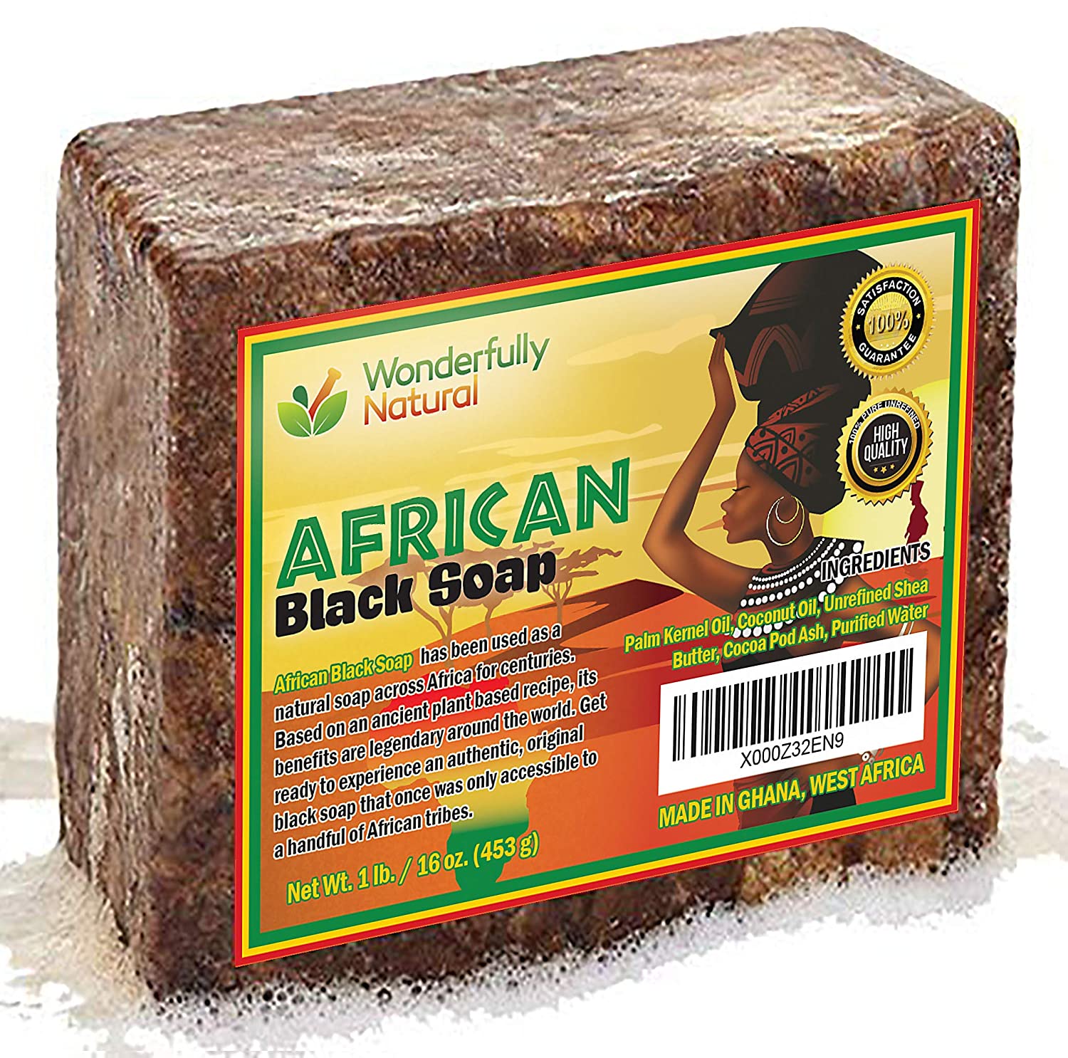 Wonderfully Natural African Black Soap Organic Dark Spot Remover