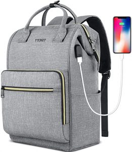 Ytonet Women’s Waterproof USB Charging Backpack Purse