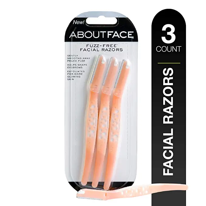About Face Fuzz-Free Facial Razor, 3 Count
