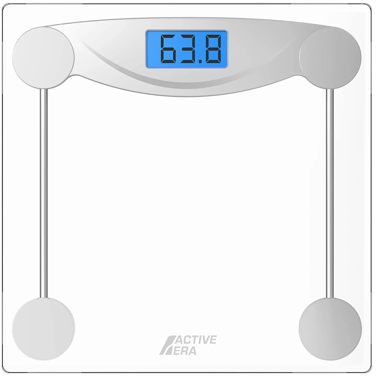 Active Era LCD Easy Clean Glass Bathroom Scale