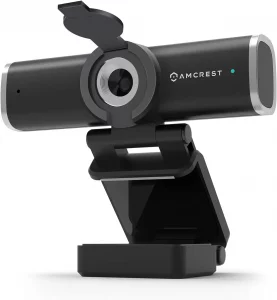 Amcrest Built-In Mic Clip-On Webcam, 1080P