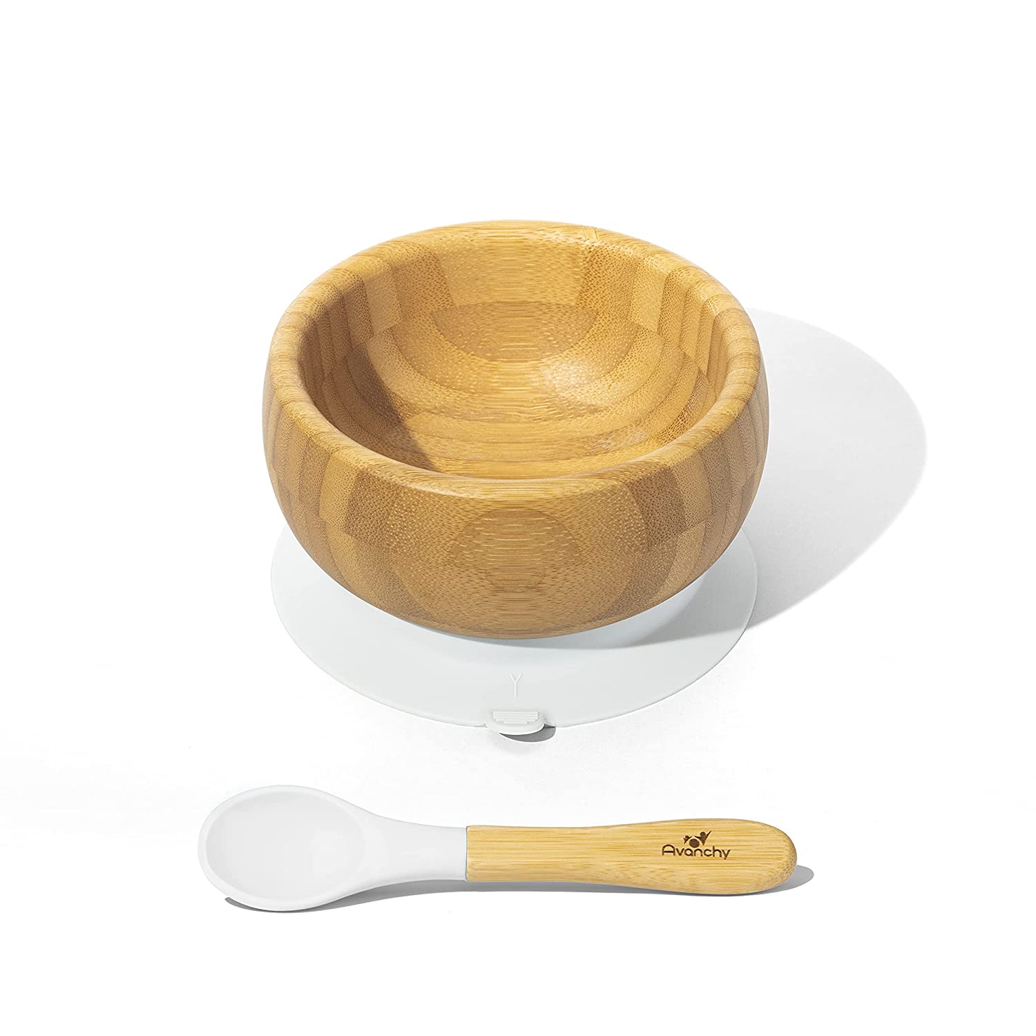 Avanchy Wooden Hypoallergenic Toddler Suction Bowl