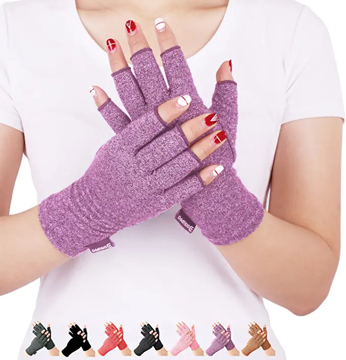 DISUPPO Compression Fingerless Gloves For Arthritis