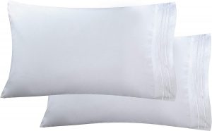 Elegant Comfort Breathable Hypoallergenic Pillow Cases, 2-Pack