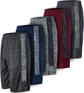 Essential Elements Quick-Dry Men’s Athletic Shorts, 5-Pack