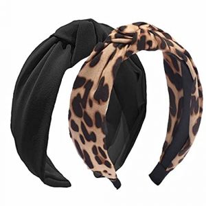 Etercycle Slip-Resistant Knotted Headbands, 2-Piece