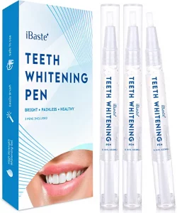 iBaste Bright Painless Teeth Whitening Pen, 3 Pack