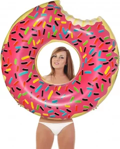 Inflatables Giant Vinyl Donut Cute Pool Float