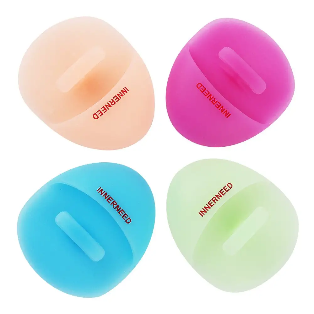 INNERNEED Silicone Facial Cleansing Brushes, 4-Pack