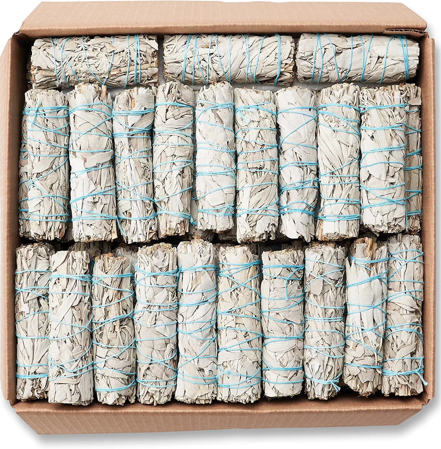 JL Local Hand-Tied White Sage Smudge Sticks, 20-Pack
