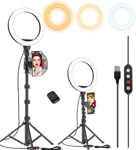 Kaiess 10.2 Inch Ring Light iPhone Tripods