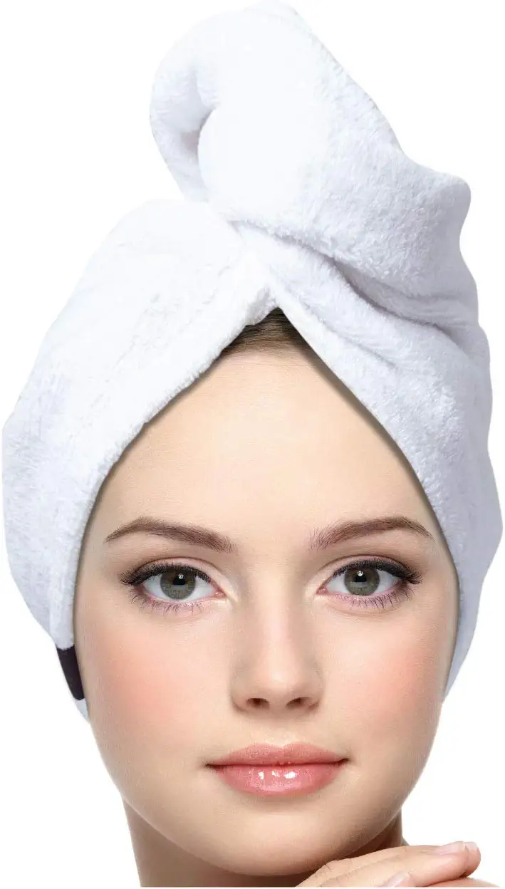 KEEPOZ Long Staple Cotton Towel Turban