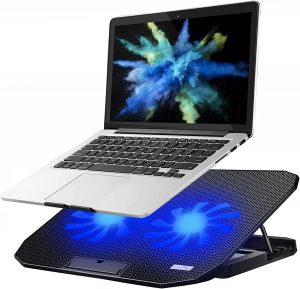 KEROLFFU Noise-Free Slim Laptop Cooling Pad