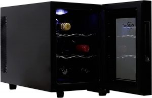 Koolatron Adjustable Shelves Countertop Wine Cooler Refrigerator