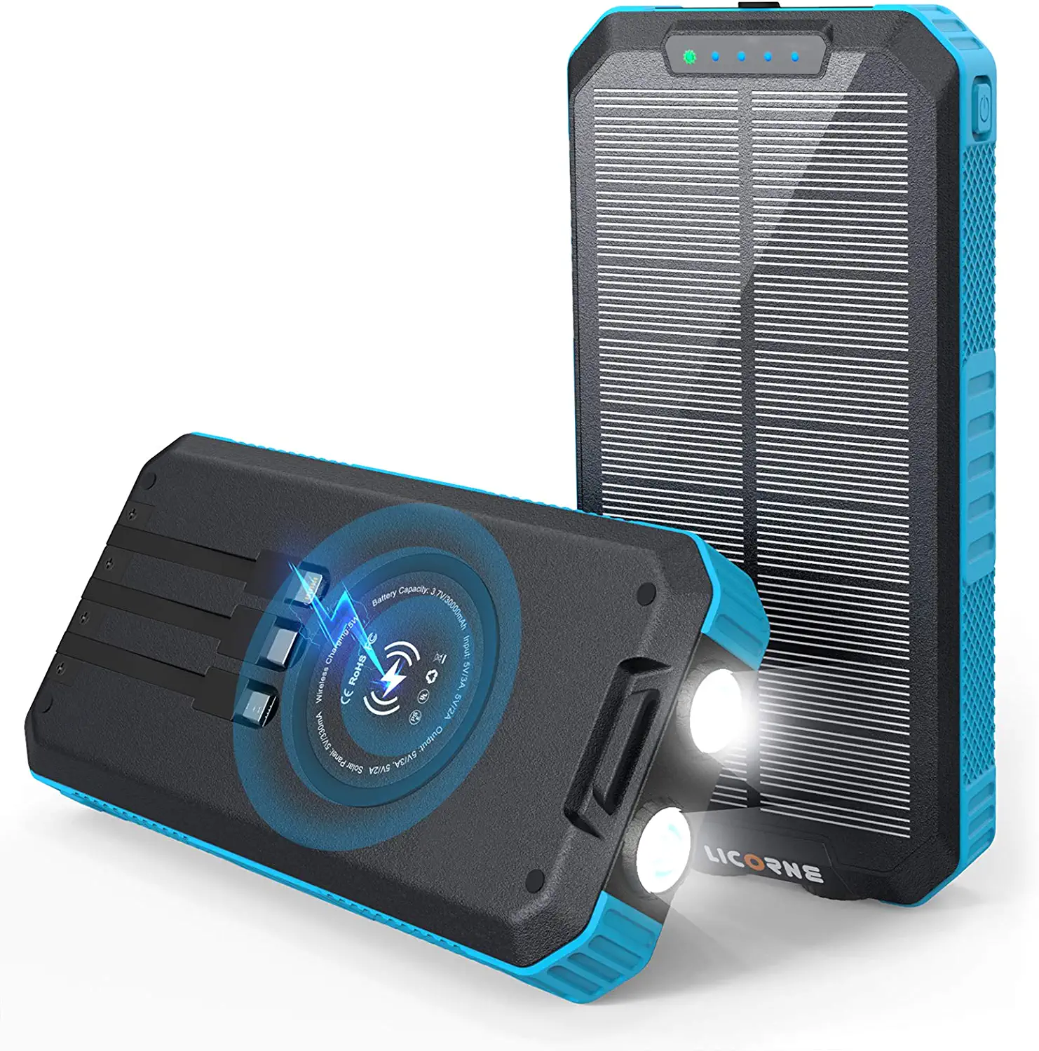 LICORNE Cable-Free Travel Solar Window Charger