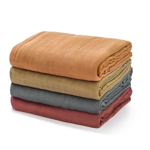 Momcozy Cotton Unisex Swaddle Blankets, 4-Pack