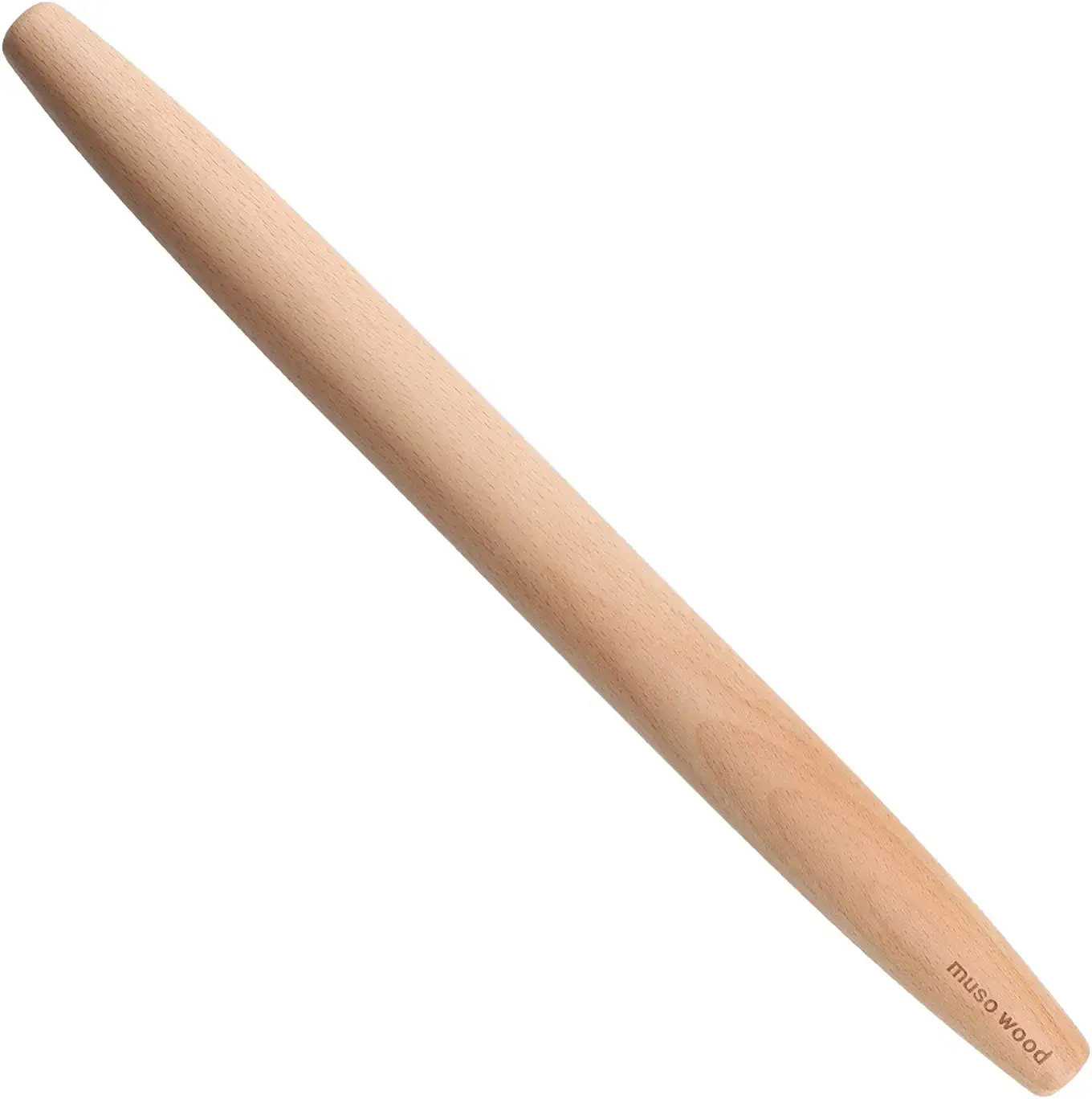 Muso Wood Crack Resistant Tapered Rolling Pin