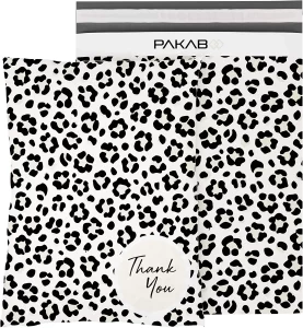 PAKABOO Cute Print Tear-Resistant Poly Mailers, 100-Count