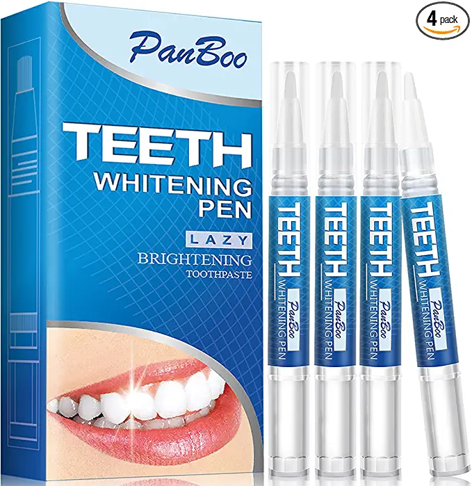 PanBoo Enamel Safe Teeth Whitening Pen, 4 Pack