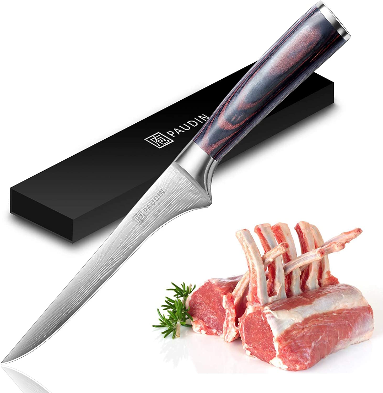 PAUDIN Premium Professional Boning Knife, 6-Inch