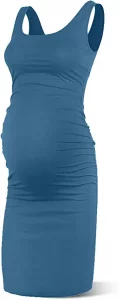 Rnxrbb Scoop Neck Bodycon Maternity Dress