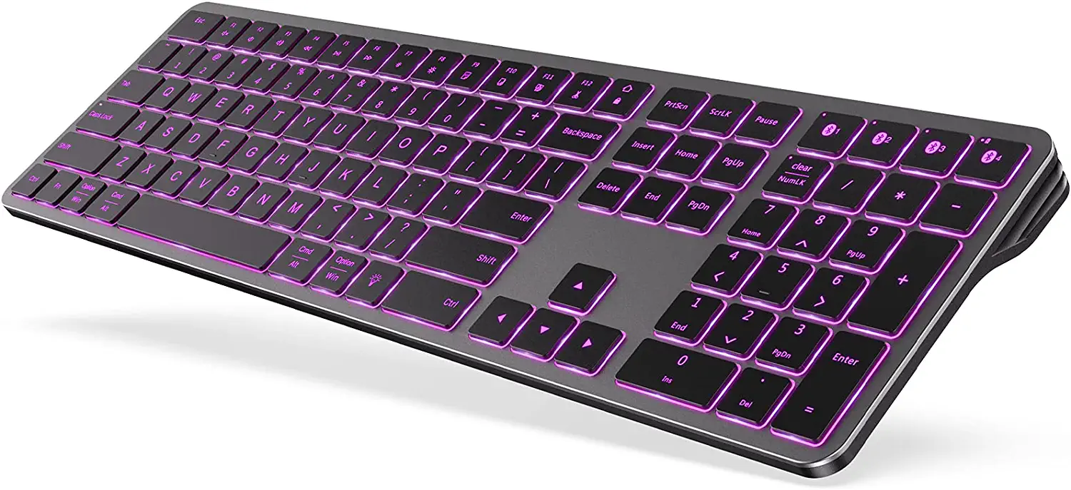Seenda Ergonomic Non-Slip Silicone Pad Bluetooth Keyboard
