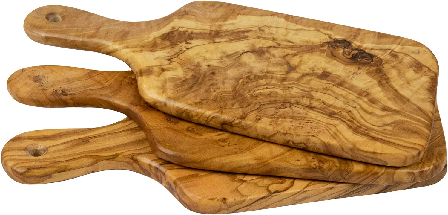 Thirteen Chefs Wooden Entertaining Cheese Boards, 3-Pack