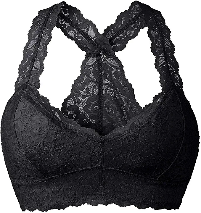 Duufin Padded Lace Bralettes, 5 Pieces