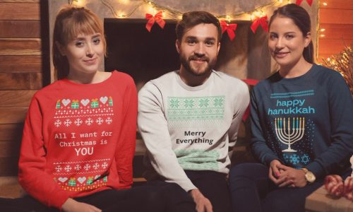 Customizable ugly Christmas sweaters from Sam's Club