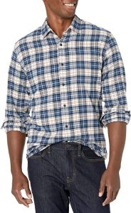 Amazon Essentials Men’s Regular-Fit Long-Sleeve Flannels
