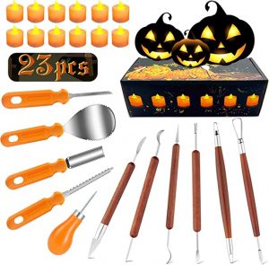 AnNido Professional Stainless Steel Pumpkin Carving Kit