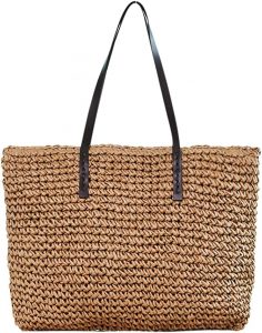 Ayliss Polyester Lined Straw Purse Women’s Woven Bag
