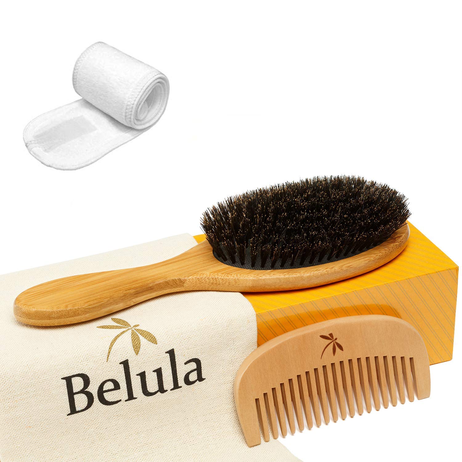 Belula Ergonomic Cruelty-Free Boar Brush