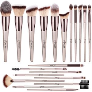 BESTOPE PRO Assorted Synthetic Bristle Contour Brushes, 20-Piece