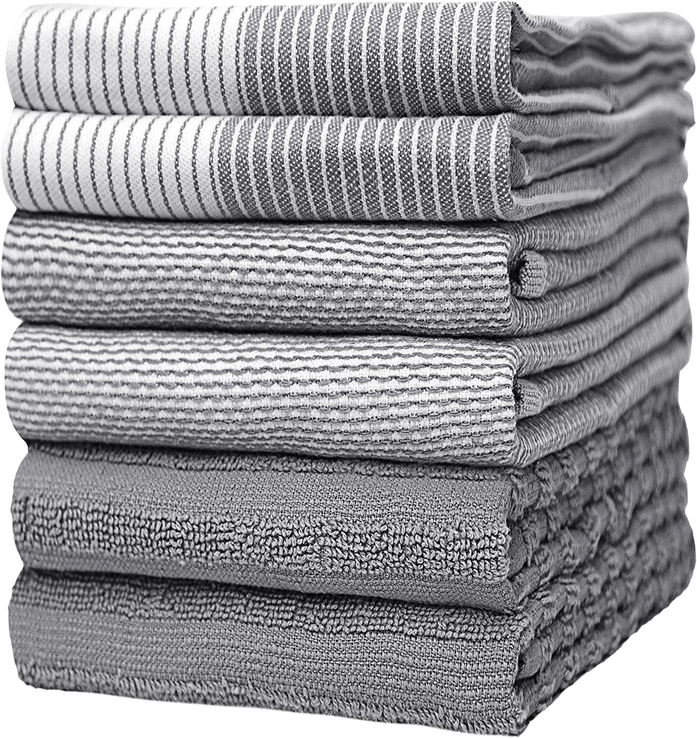 Bumble Towels Ultra Soft Eco-Friendly Dish Towels, 6-Pack