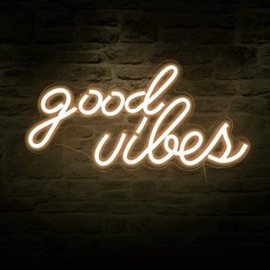 DECANIT Good Vibes Neon Signs