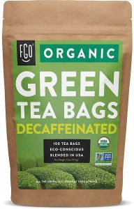 FGO Organic Healthy Caffeine-Free Green Tea, 100-Count