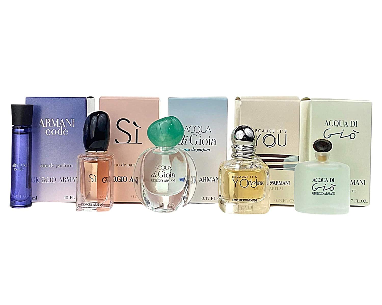 GIORGIO ARMANI Assorted Fragrances Travel Perfume, 5-Piece