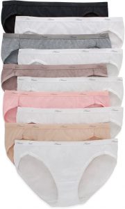 Hanes Moisture-Wicking Cotton Women’s Underwear, 10-Pack