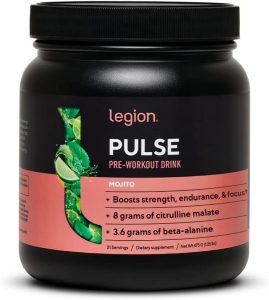 Legion Pulse Mojito Strength Boosting Pre Workout Supplement
