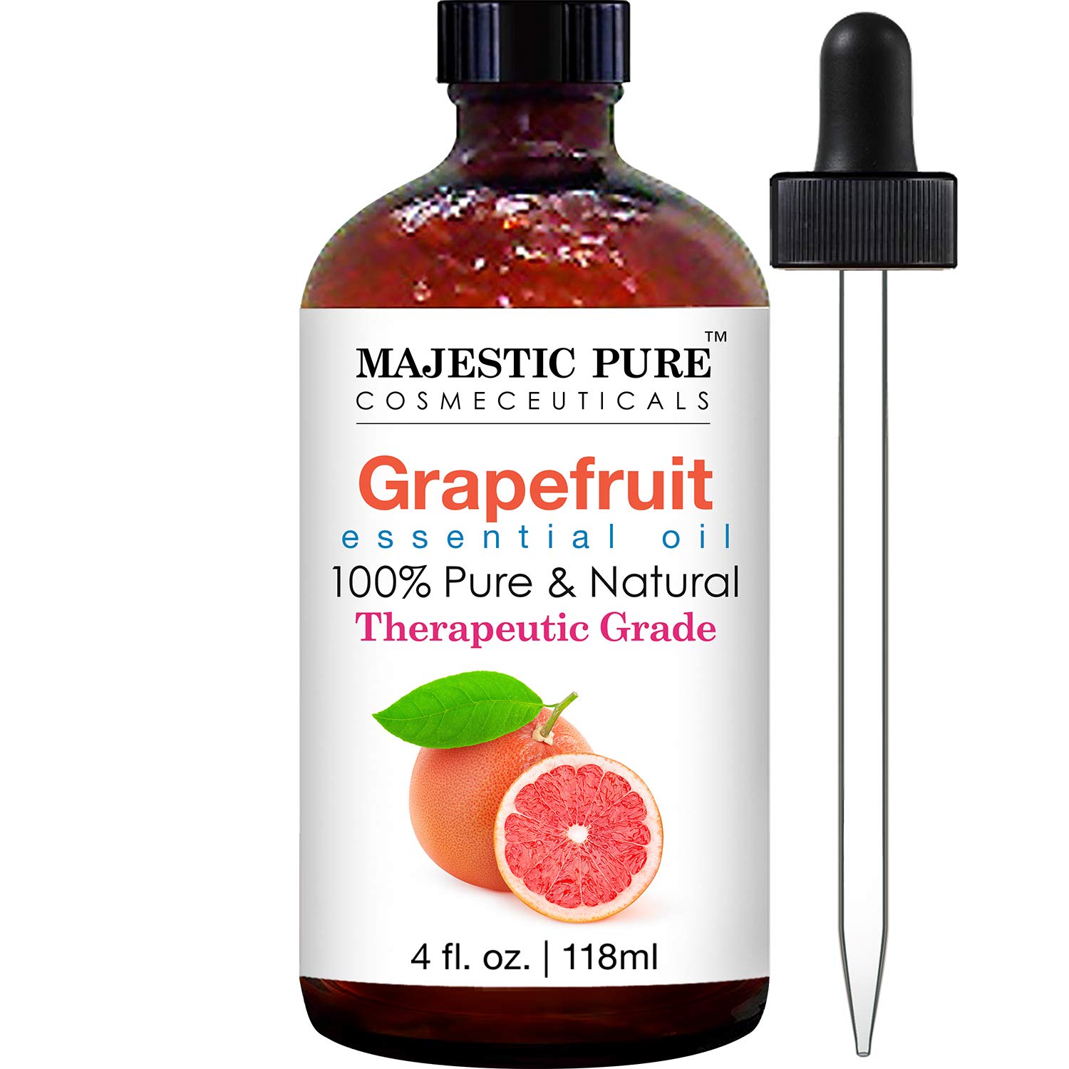 MAJESTIC PURE Aromatherapy Grapefruit Essential Oil, 4-Ounce