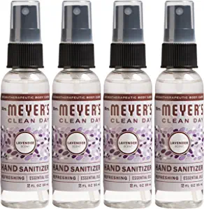 Mrs. Meyer’s Clean Day Travel Hand Sanitizer Spray, 4 Pack