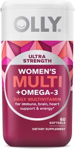 OLLY Ultra Strength Capsule Multi-Vitamin For Women, 60-Count