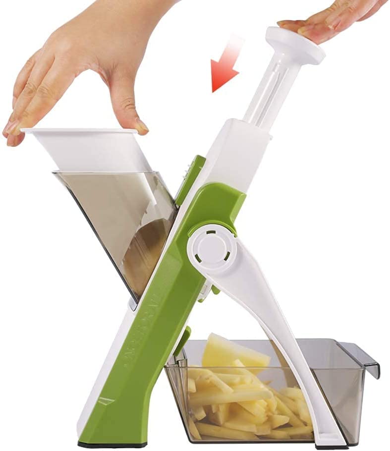 ONCE FOR ALL Stainless Steel Blades Collapsible Mandoline Slicer