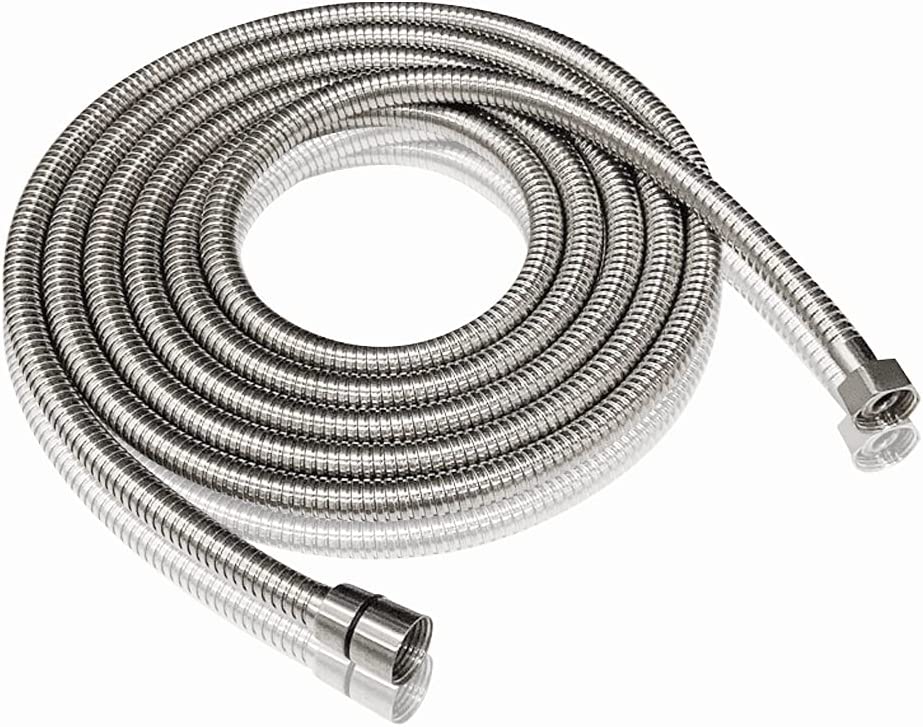PHASAT Waterproof Non-Toxic Shower Hose Extension, 138-Inch