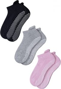 RATIVE Quick Drying Barre Socks, 3-Pair